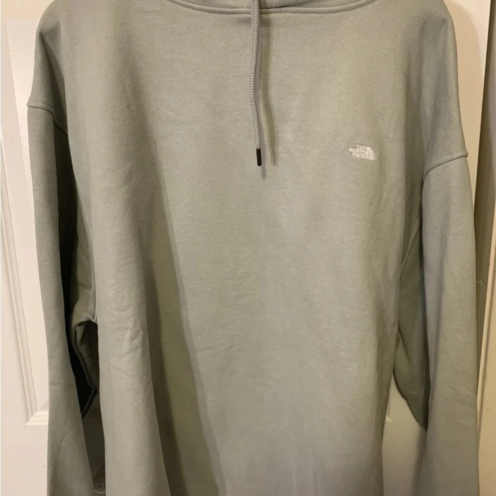 The North‎ Face mens sz XL hooded Light Gray Pullover